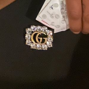 Diamond Gucci brooch